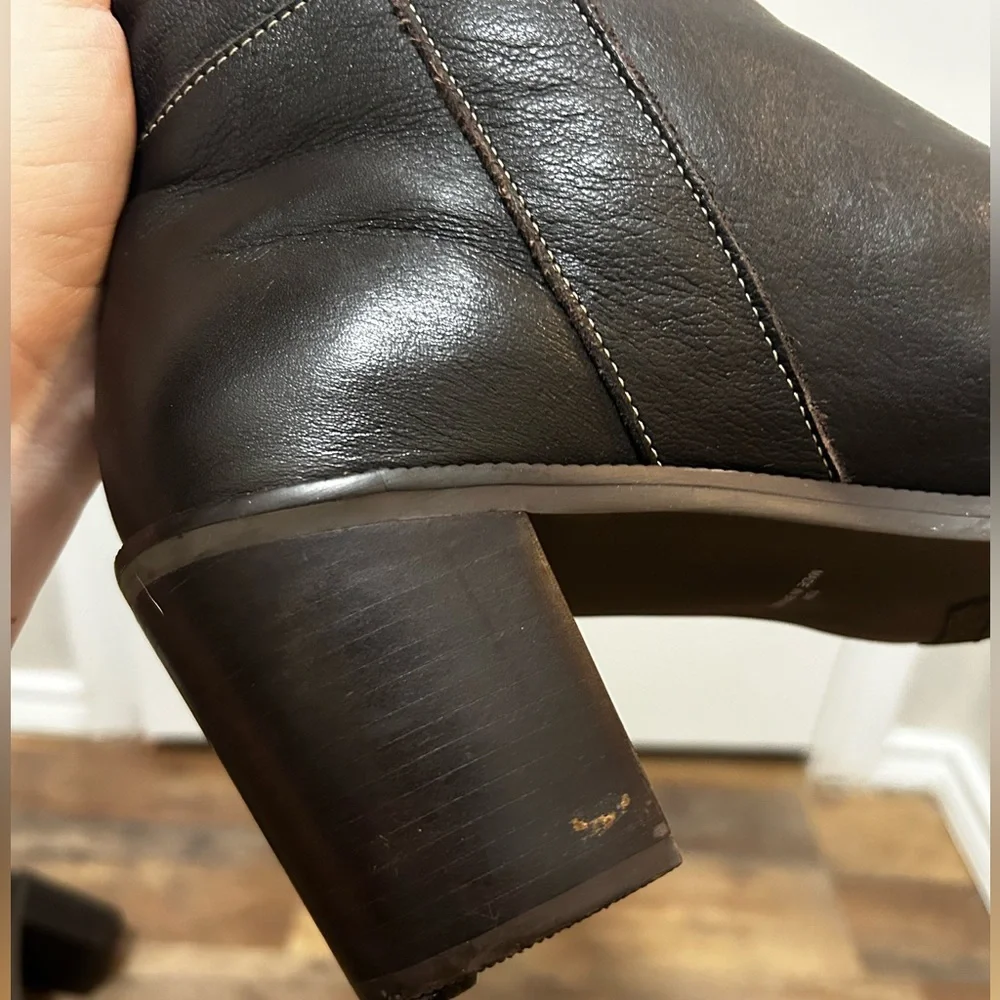 Matisse Lexi Leather Riding Boot Dark Brown Size 10
